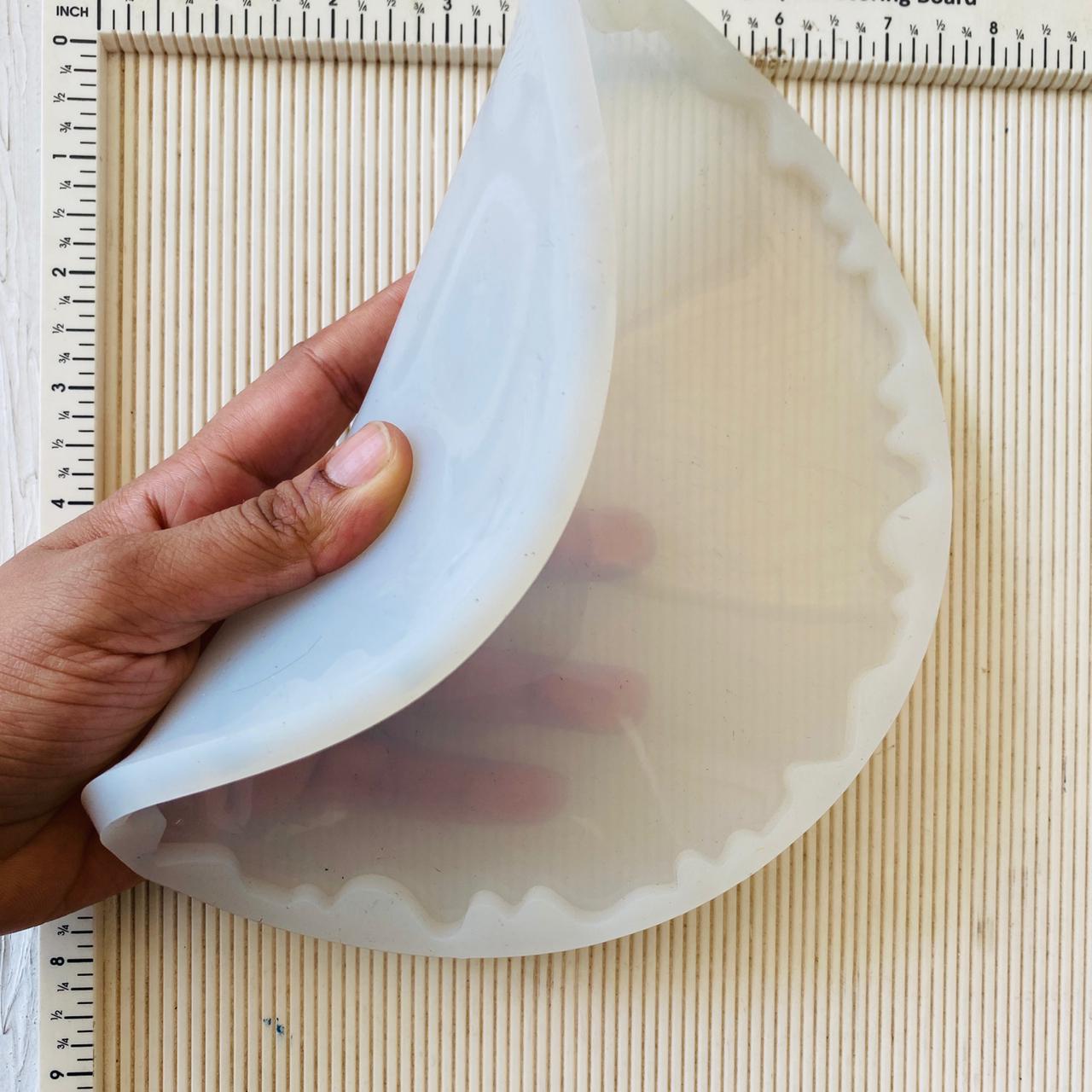 8" Agate Round Platter Tray Mould