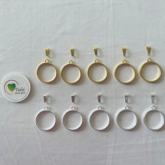 Round Bazels With Clasp (5 Pc)