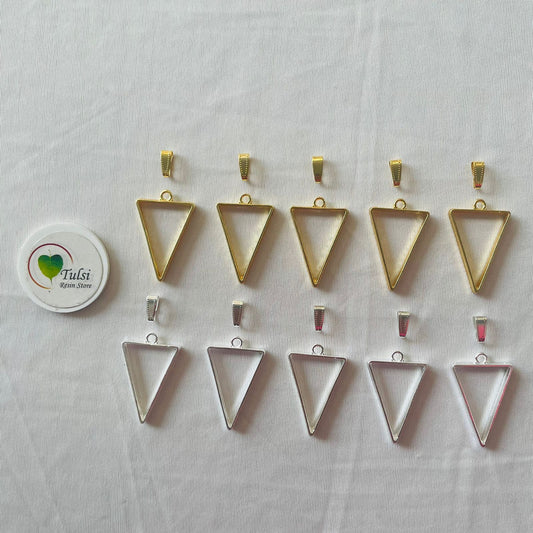 Triangle Bazels With Clasp (5 Pc)